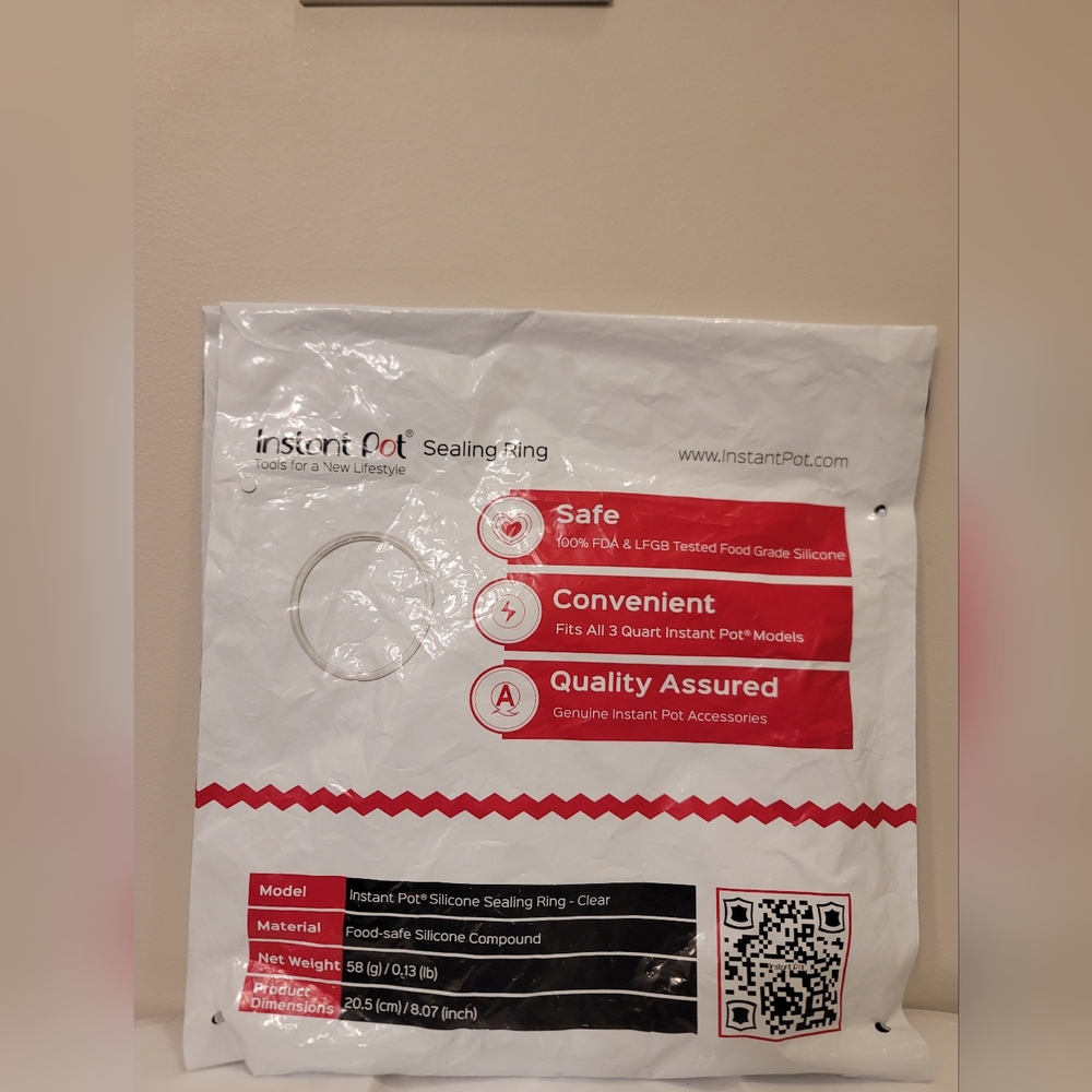 Instant Pot Silicone Sealing Clear ring replacement